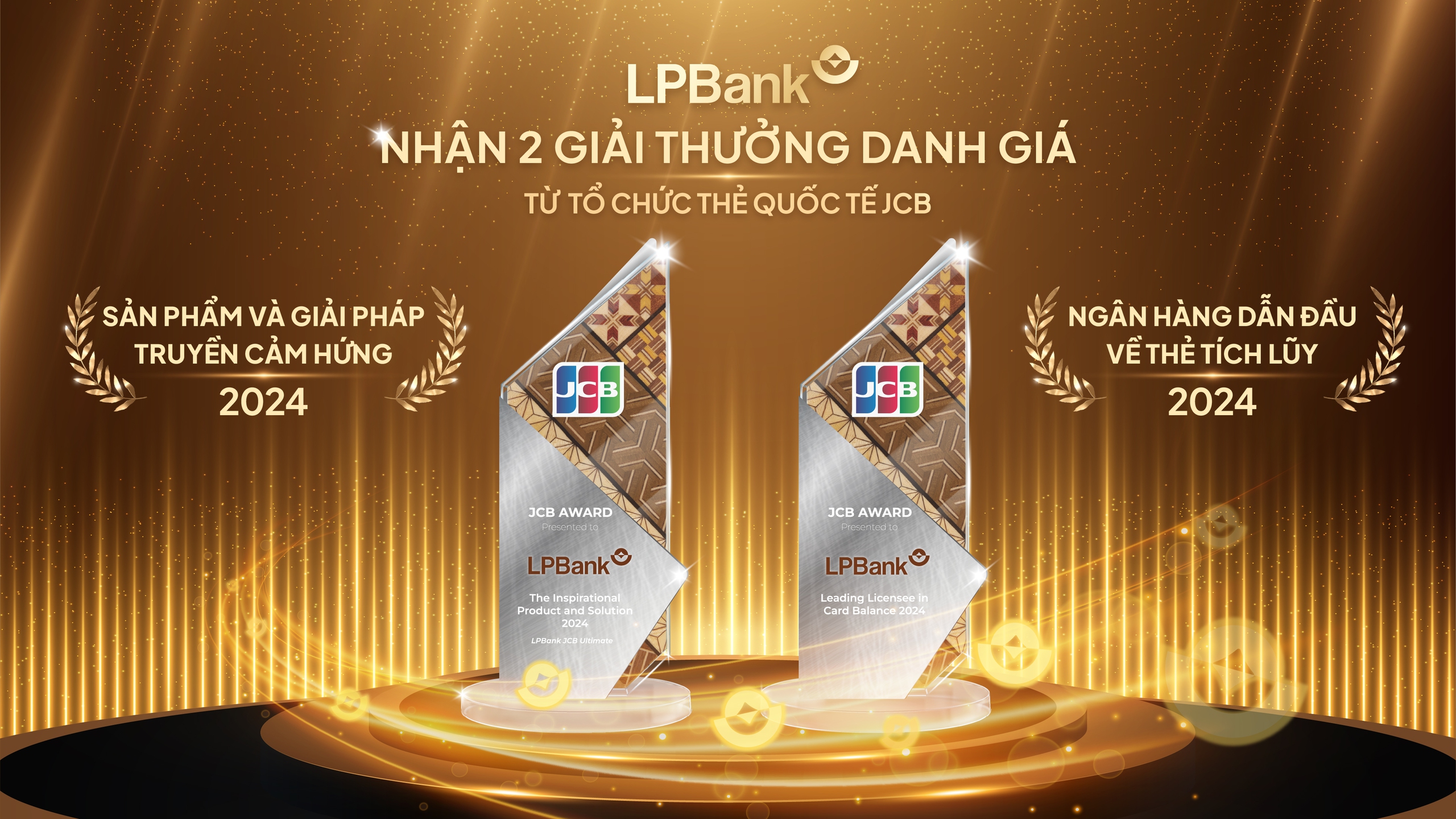 Ngân hàng Lộc Phát (LPBank) nhận cú đúp giải thưởng danh giá từ Tổ chức Thẻ quốc tế JCB- Ảnh 1. Ngân hàng Lộc Phát (LPBank) nhận cú đúp giải thưởng danh giá từ Tổ chức Thẻ quốc tế JCB- Ảnh 1.