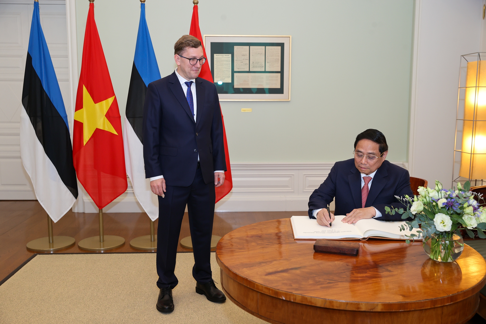 Thủ tướng Phạm Minh Chính hội đàm với Thủ tướng Estonia- Ảnh 2. Thủ tướng Phạm Minh Chính hội đàm với Thủ tướng Estonia- Ảnh 2.
