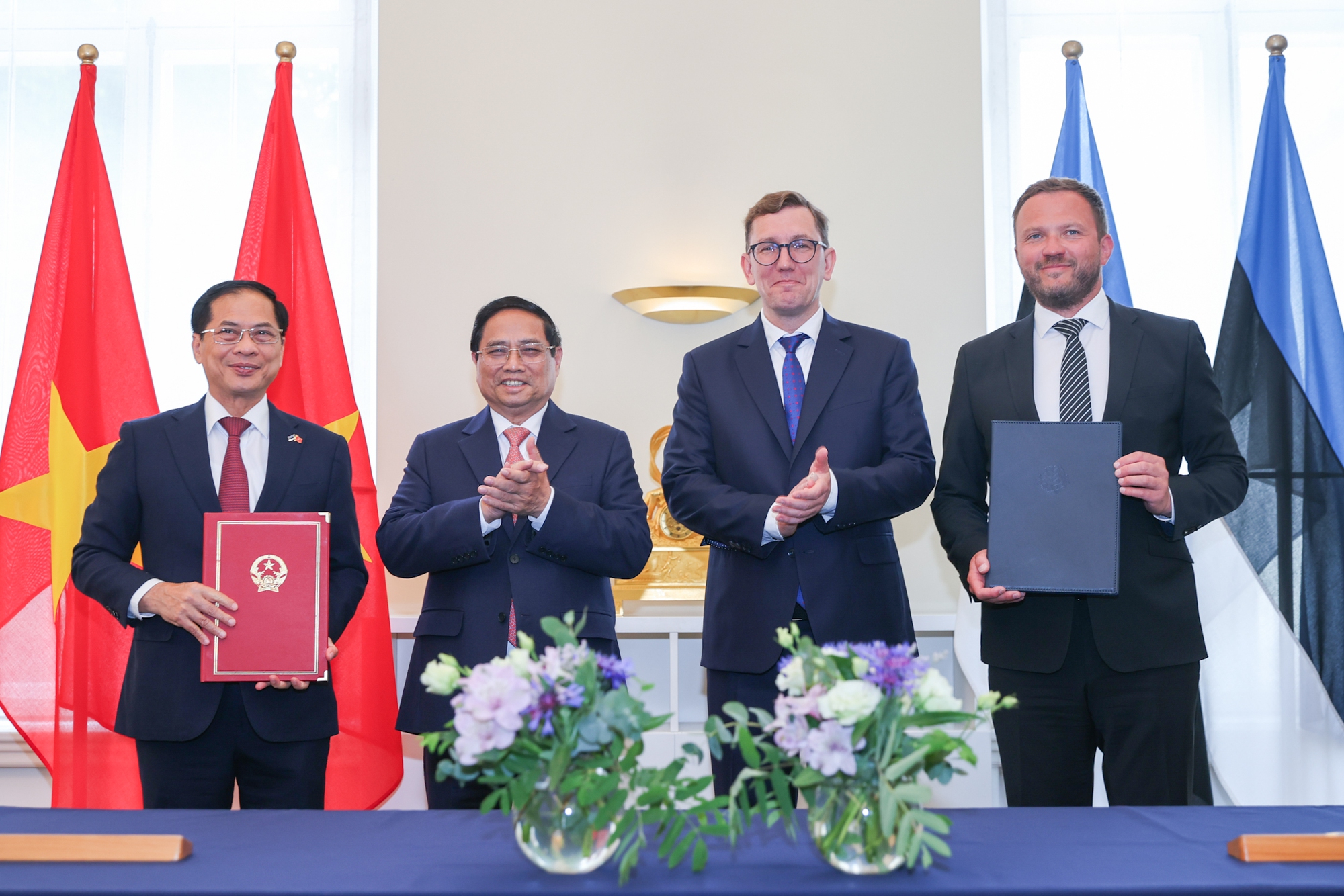 Thủ tướng Phạm Minh Chính hội đàm với Thủ tướng Estonia- Ảnh 4. Thủ tướng Phạm Minh Chính hội đàm với Thủ tướng Estonia- Ảnh 4.