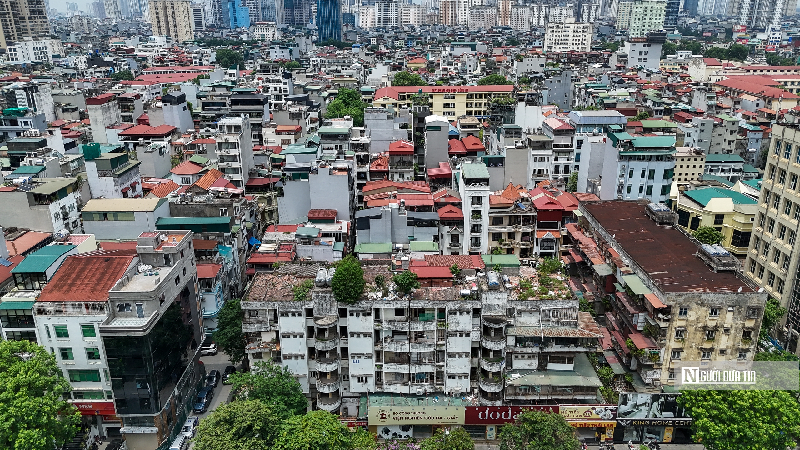 Hà Nội: Hiện trạng tòa chung cư 51 Huỳnh Thúc Kháng sắp được cải tạo- Ảnh 1.