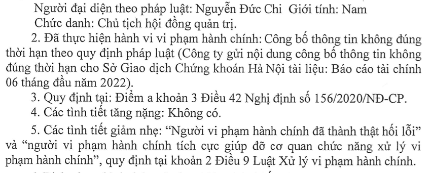 Crystal Bay bị xử phạt vì chậm công bố báo cáo- Ảnh 1.