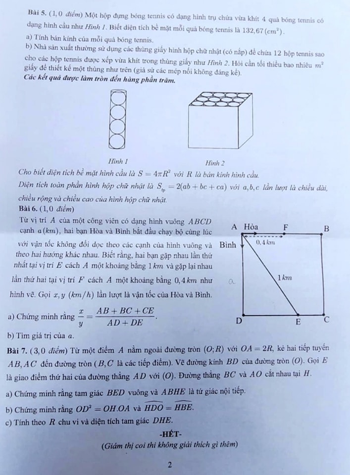 Nhiều thí sinh tại Tp.HCM "toát mồ hôi" với đề thi Toán lớp 10- Ảnh 2. Nhiều thí sinh tại Tp.HCM "toát mồ hôi" với đề thi Toán lớp 10- Ảnh 2.