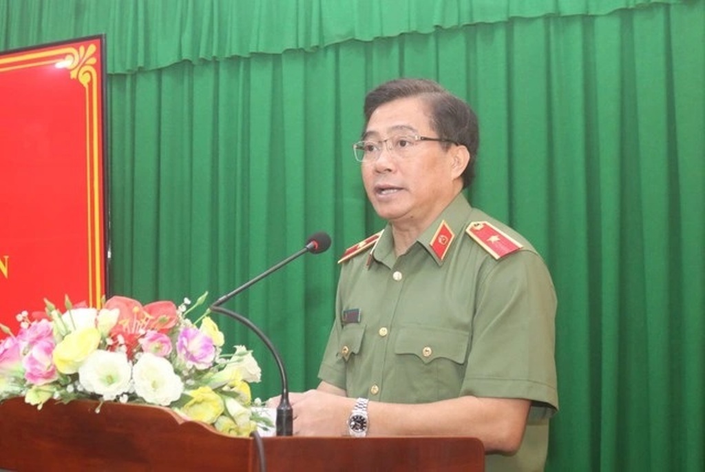 Giám đốc Công an tỉnh Vĩnh Long Nguyễn Thanh Hải được phong hàm thiếu tướng - Ảnh 1.