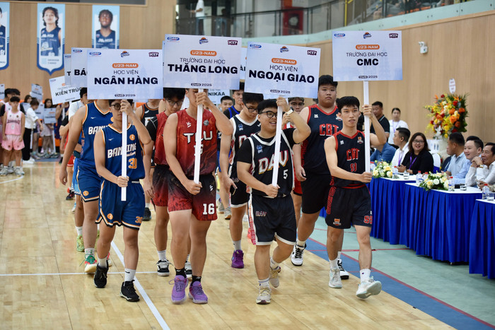 Khai mạc GMB League 2025: Kiến tạo sân chơi chuyên nghiệp cho HS, SV đam mê bóng rổ- Ảnh 1. Khai mạc GMB League 2025: Kiến tạo sân chơi chuyên nghiệp cho HS, SV đam mê bóng rổ- Ảnh 1.