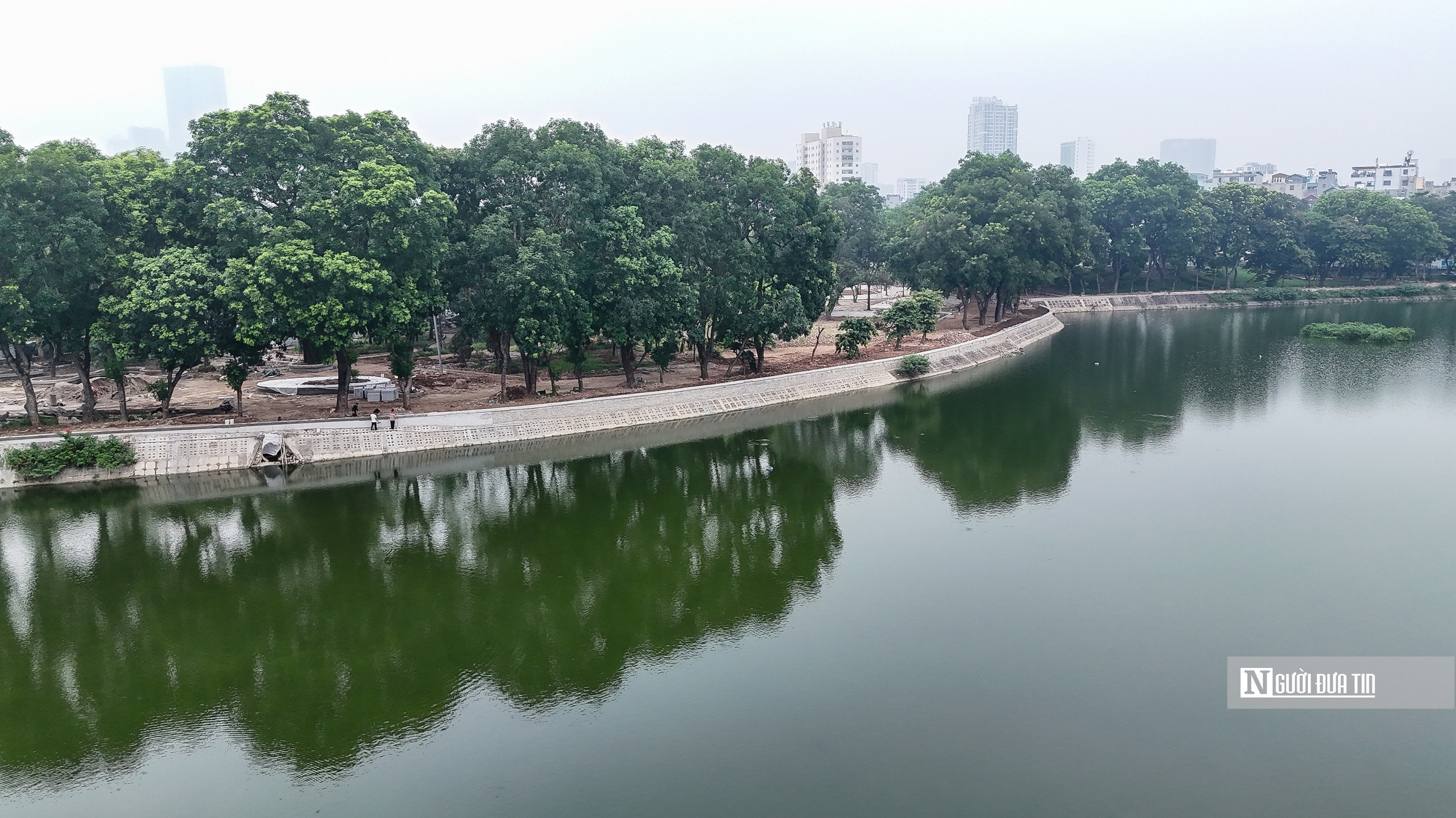 Hà Nội: Toàn cảnh công viên Nghĩa Đô đang được cải tạo - Ảnh 8.