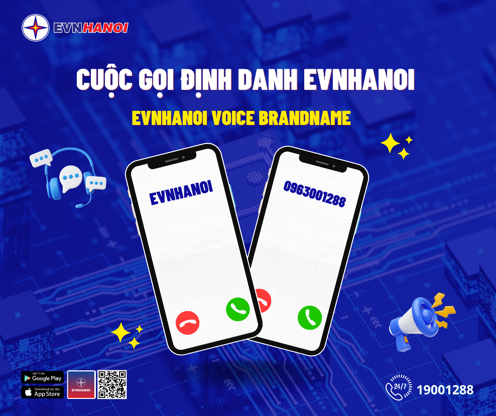 Cuộc gọi định danh EVNHANOI giúp khách hàng phân biệt cuộc gọi mạo danh nhân viên điện lực- Ảnh 1.