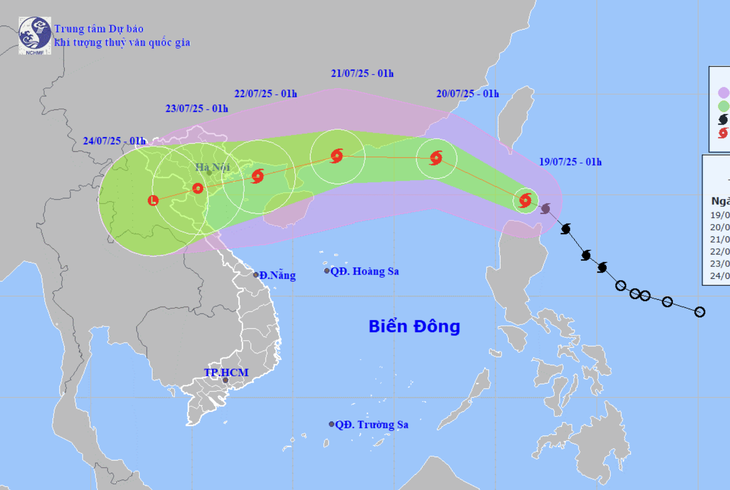 Bão Wipha tiến vào Biển Đông, miền Bắc có thể mưa lớn- Ảnh 1. Bão Wipha tiến vào Biển Đông, miền Bắc có thể mưa lớn- Ảnh 1.