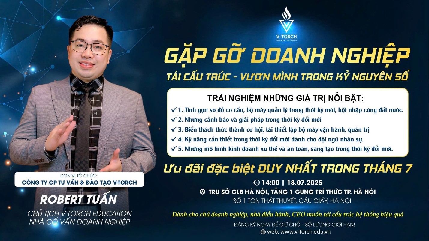 Doanh nghiệp bứt phá kỷ nguyên số với sự đồng hành của Chuyên gia Robert Tuấn và GS.TS Nguyễn Đình Chiến- Ảnh 1. Doanh nghiệp bứt phá kỷ nguyên số với sự đồng hành của Chuyên gia Robert Tuấn và GS.TS Nguyễn Đình Chiến- Ảnh 1.