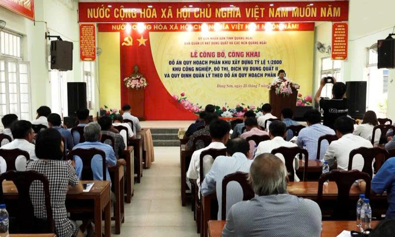 Công bố quy hoạch KCN, đô thị, dịch vụ Dung Quất II gần 1.500 ha- Ảnh 1. Công bố quy hoạch KCN, đô thị, dịch vụ Dung Quất II gần 1.500 ha- Ảnh 1.