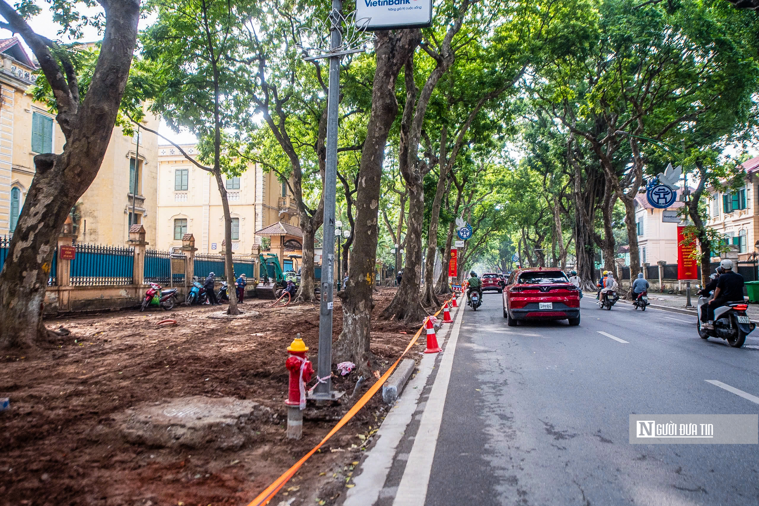 Hà Nội: Khẩn trương thi công, mở rộng đường Hùng Vương để phục vụ sự kiện A80- Ảnh 12.