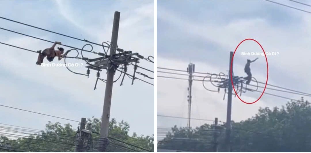 Trèo cột điện đu dây rồi ngã xuống đất, người phụ nữ tử vong- Ảnh 1. Trèo cột điện đu dây rồi ngã xuống đất, người phụ nữ tử vong- Ảnh 1.