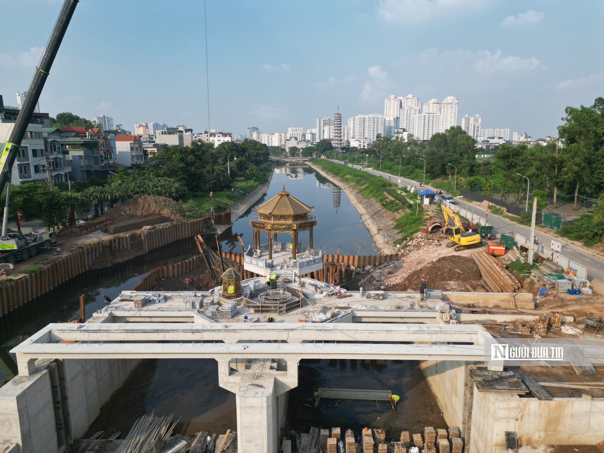 Hà Nội: Đập dâng đầu tiên trên sông Tô Lịch- Ảnh 6. Hà Nội: Đập dâng đầu tiên trên sông Tô Lịch- Ảnh 6.