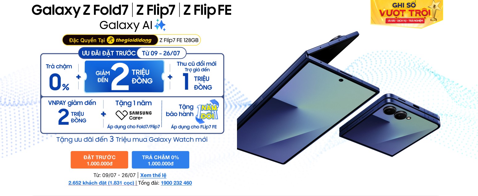 Mở bán siêu phẩm Samsung Galaxy Z Flip 7 và Z Fold 7 mới: Gập đỉnh, quà chất- Ảnh 2. Mở bán siêu phẩm Samsung Galaxy Z Flip 7 và Z Fold 7 mới: Gập đỉnh, quà chất- Ảnh 2.