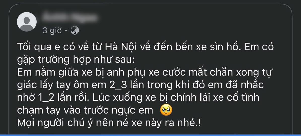 Triệu tập các đối tượng có liên quan vụ cô gái tố bị sàm sỡ khi đi xe khách giường nằm- Ảnh 1. Triệu tập các đối tượng có liên quan vụ cô gái tố bị sàm sỡ khi đi xe khách giường nằm- Ảnh 1.