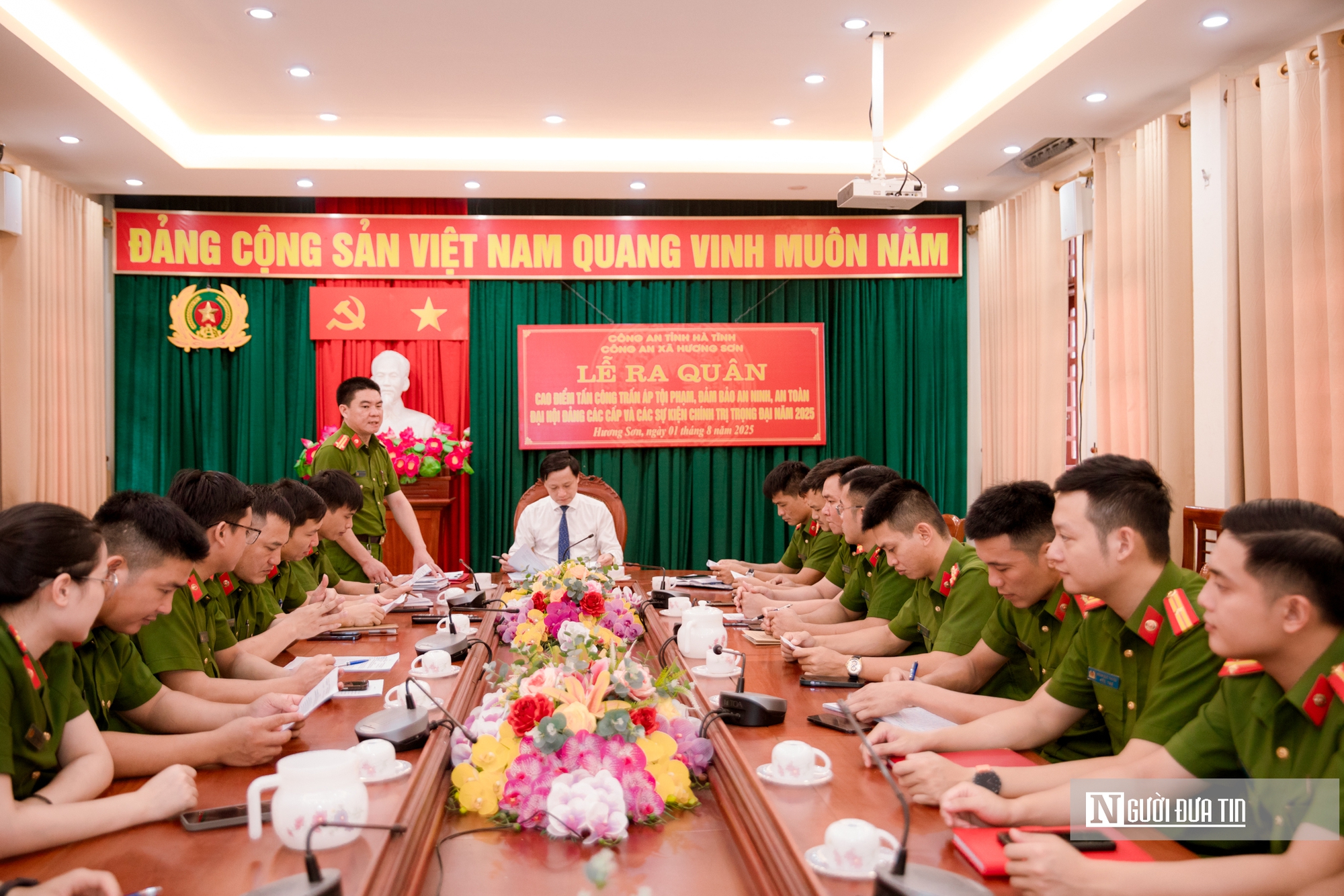 Hà Tĩnh đồng loạt ra quân trấn áp tội phạm, bảo vệ an ninh Đại hội Đảng - Ảnh 1.