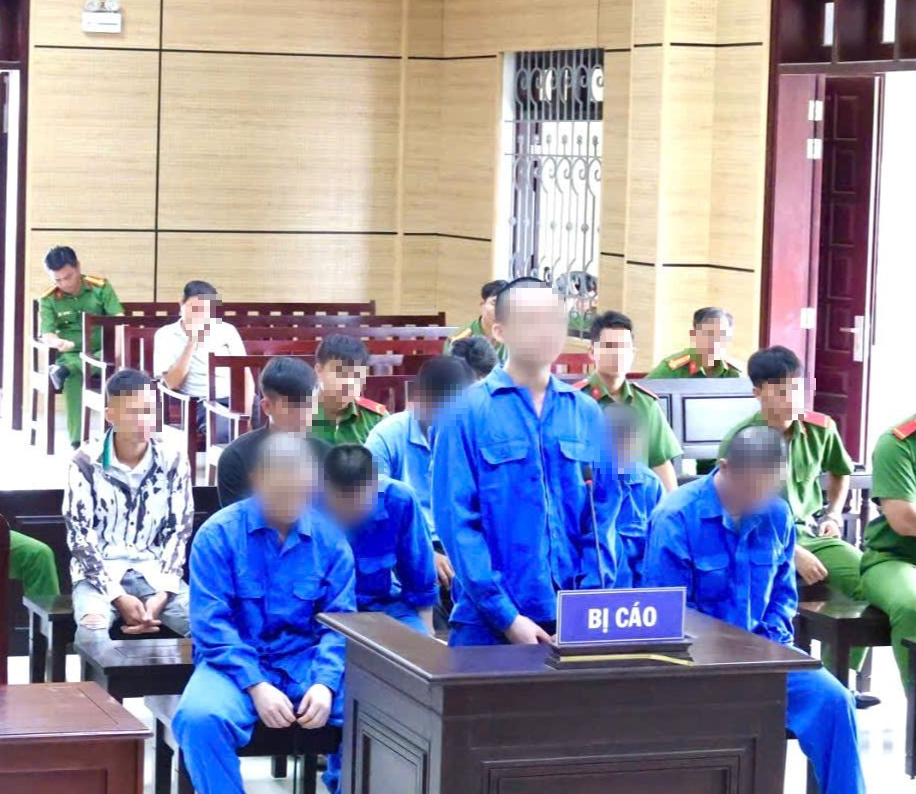 9 bị cáo lĩnh án vì hỗn chiến sau trận đá gà ăn tiền- Ảnh 1.