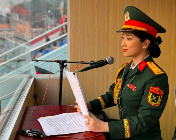 Điều ít biết về nữ Thượng úy đảm nhận giọng đọc miền Nam trong Lễ diễu binh 2/9 - Ảnh 2.