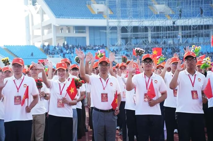 13 khối nghệ thuật, quần chúng lần đầu hợp luyện trên sân Mỹ Đình - Ảnh 9.