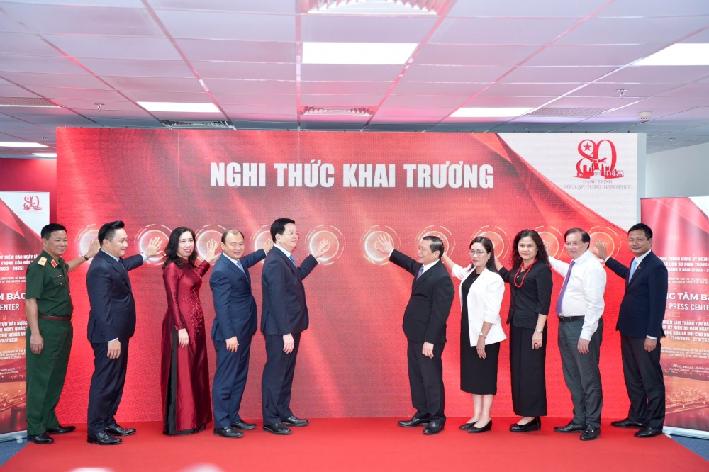 Trung tâm Báo chí mở cửa, sẵn sàng cho Triển lãm 80 năm thành tựu đất nước- Ảnh 2.