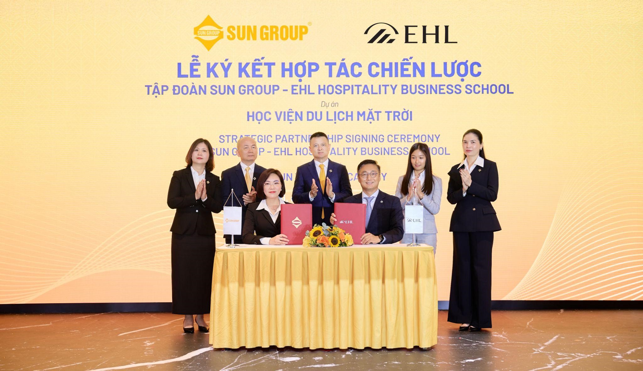 Sun Group hợp tác chiến lược với EHL Hospitality Business School - “gã khổng lồ” của Thế giới về đào tạo du lịch - trong phát triển Học viện đào tạo đẳng cấp quốc tế tại Việt Nam - Ảnh 1.