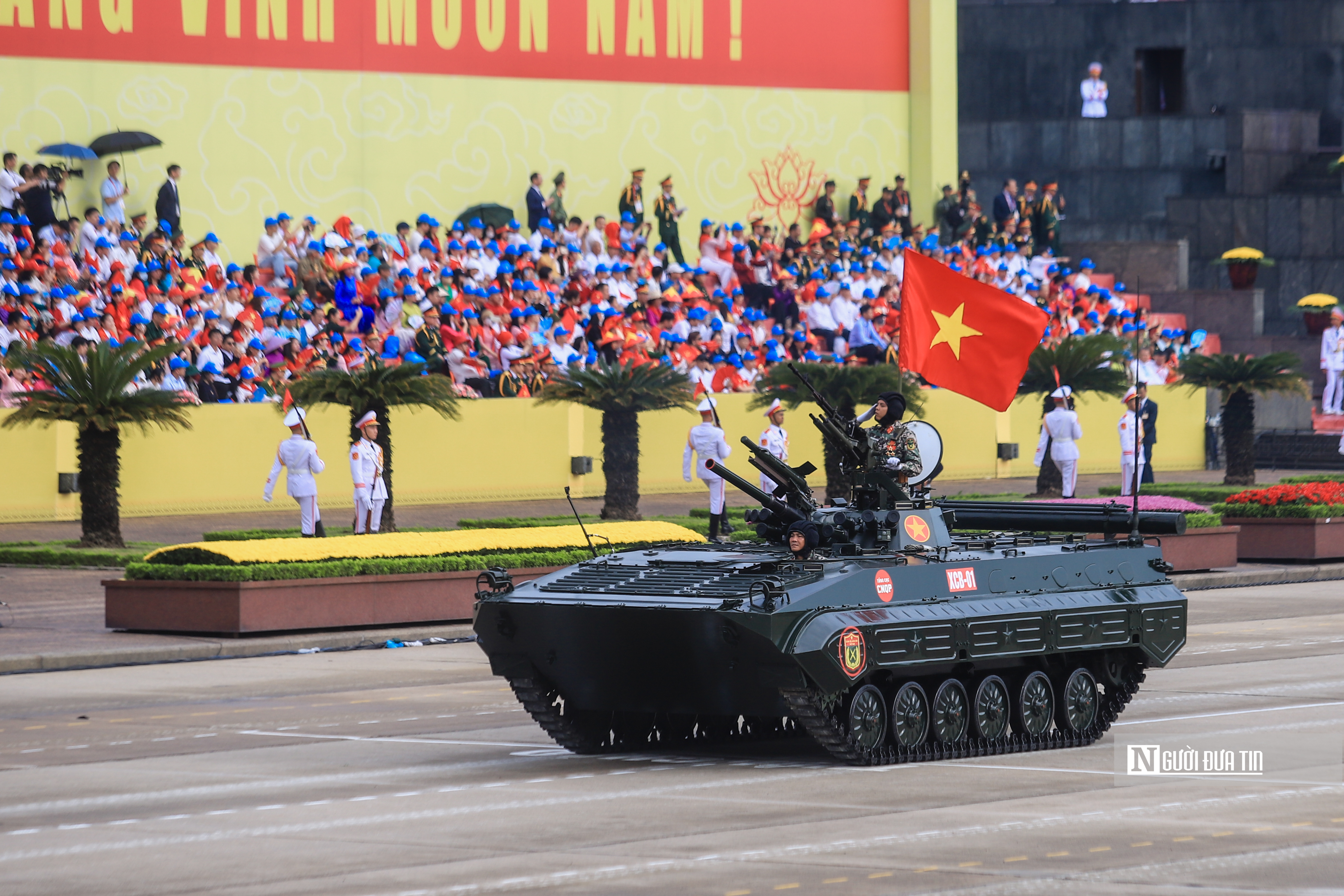 Video: Cận cảnh tổ hợp tên lửa đạn đạo Scud-B và dàn khí tài "khủng" tại tổng duyệt A80- Ảnh 6. Video: Cận cảnh tổ hợp tên lửa đạn đạo Scud-B và dàn khí tài "khủng" tại tổng duyệt A80- Ảnh 6.