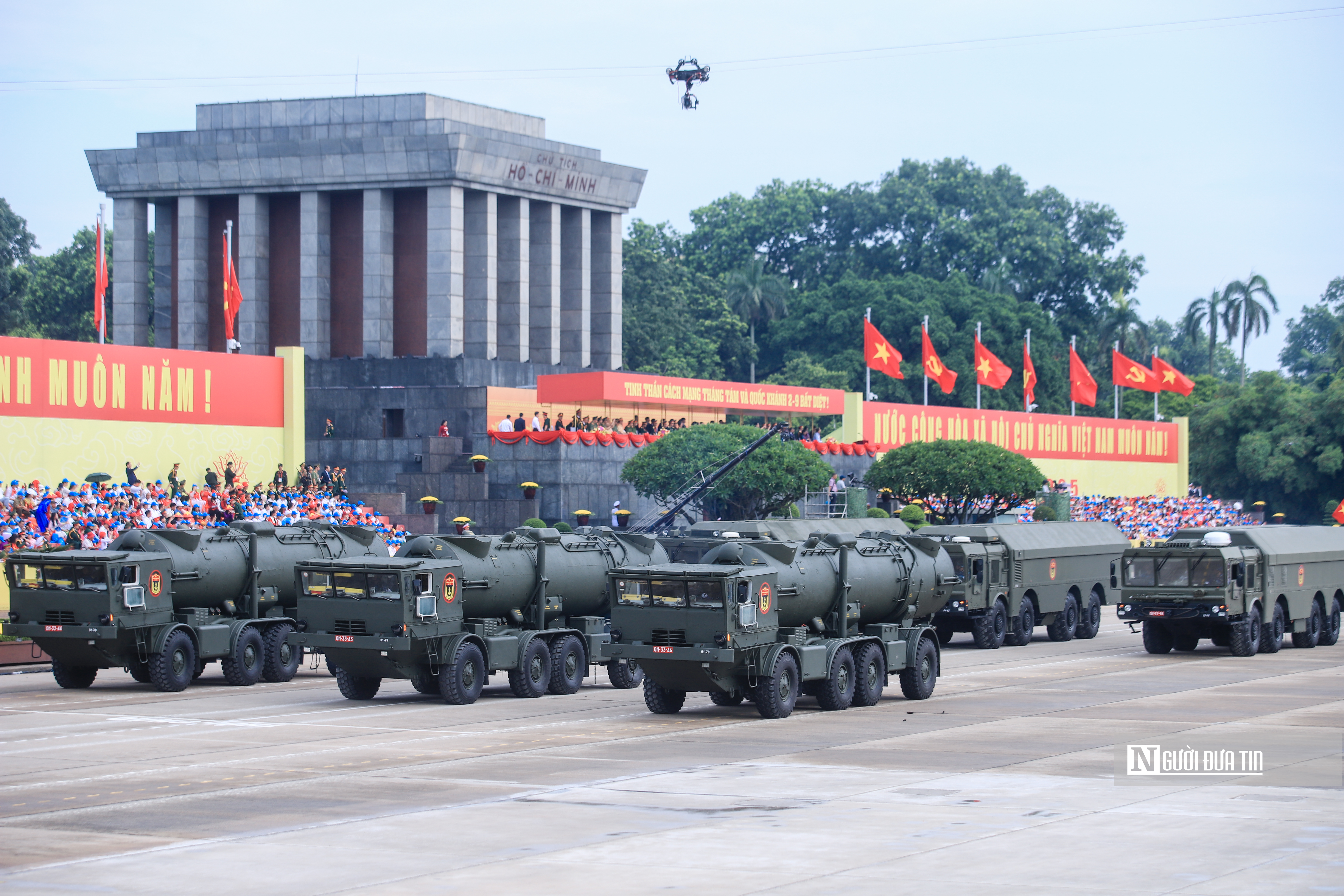 Video: Cận cảnh tổ hợp tên lửa đạn đạo Scud-B và dàn khí tài "khủng" tại tổng duyệt A80- Ảnh 8. Video: Cận cảnh tổ hợp tên lửa đạn đạo Scud-B và dàn khí tài "khủng" tại tổng duyệt A80- Ảnh 8.