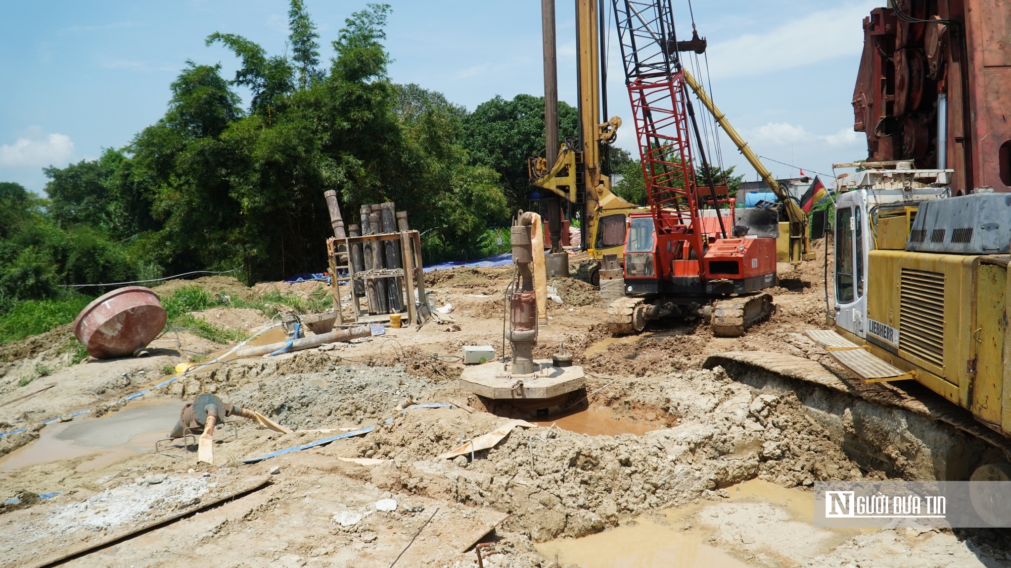 Cận cảnh công trường thi công tuyến đường hàng trăm tỷ nối Quốc lộ 1 với cao tốc Bắc - Nam- Ảnh 7.