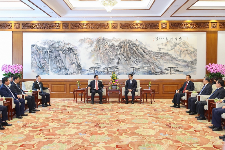 Thủ tướng hội kiến Chủ tịch Chính hiệp Trung Quốc Vương Hộ Ninh- Ảnh 2. Thủ tướng hội kiến Chủ tịch Chính hiệp Trung Quốc Vương Hộ Ninh- Ảnh 2.