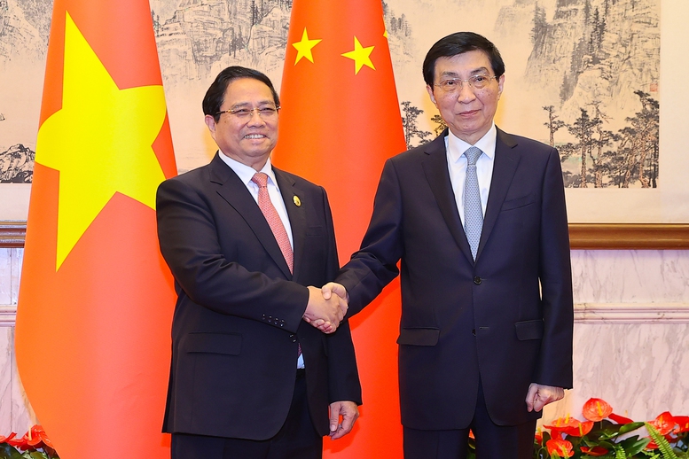 Thủ tướng hội kiến Chủ tịch Chính hiệp Trung Quốc Vương Hộ Ninh- Ảnh 1. Thủ tướng hội kiến Chủ tịch Chính hiệp Trung Quốc Vương Hộ Ninh- Ảnh 1.