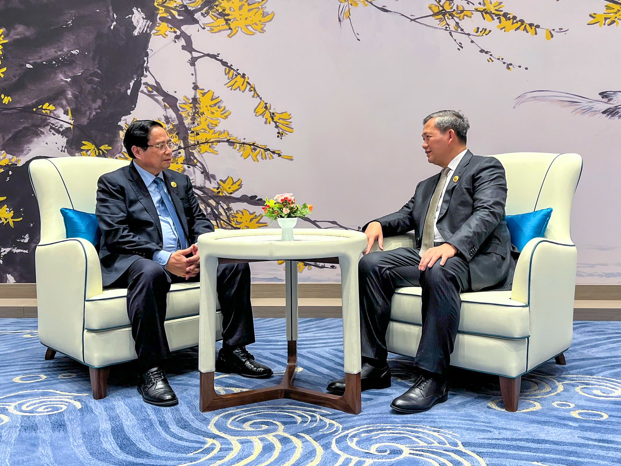 Thủ tướng gặp gỡ lãnh đạo nhiều nước bên lề Hội nghị Thượng định SCO- Ảnh 1. Thủ tướng gặp gỡ lãnh đạo nhiều nước bên lề Hội nghị Thượng định SCO- Ảnh 1.