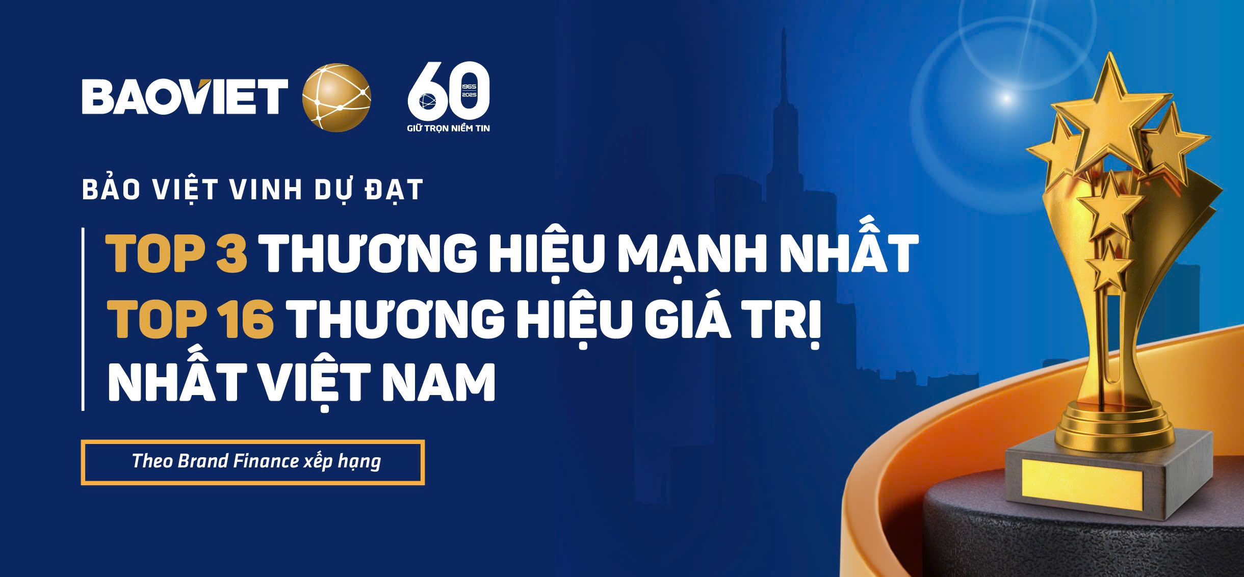 Bảo Việt đạt Top 3 Thương hiệu mạnh nhất và Top 16 Thương hiệu giá trị nhất Việt Nam (do Brand Finance công bố) - Ảnh 1.