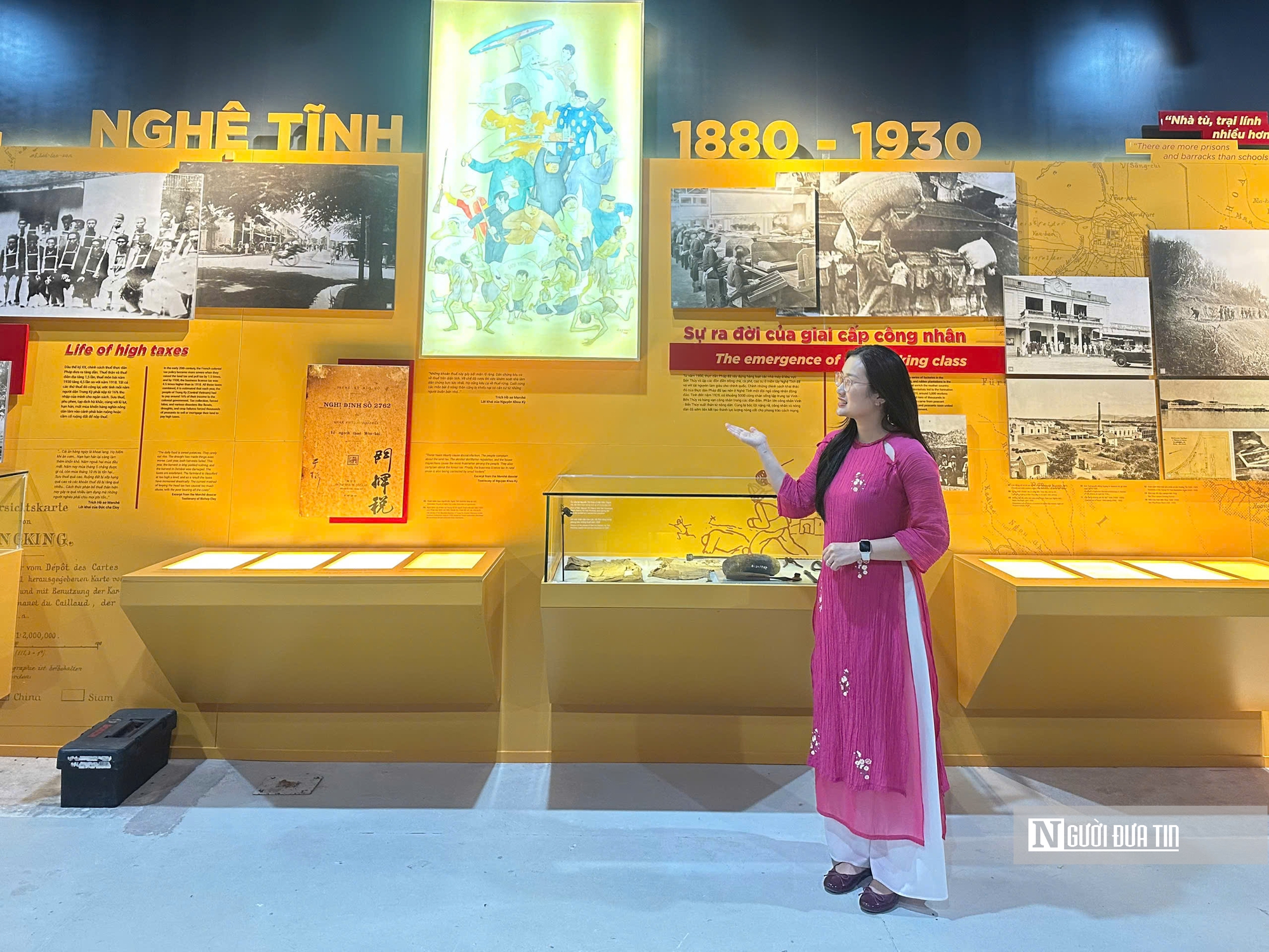Nữ thuyết minh kết nối lịch sử với triệu trái tim tại bảo tàng Xô viết Nghệ Tĩnh- Ảnh 1.