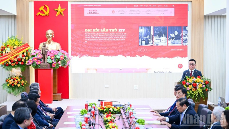 Tổng Bí thư Tô Lâm dự lễ ra mắt Trang thông tin điện tử "Đảng Cộng sản Việt Nam - Đại hội XIV" - Ảnh 4.