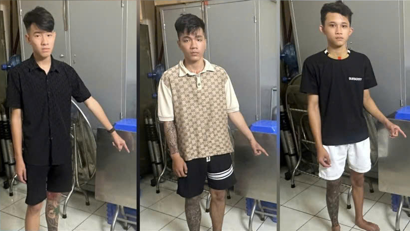 Giật luôn cả bàn cúng cô hồn, 3 thanh niên bị bắt khẩn cấp - Ảnh 1.