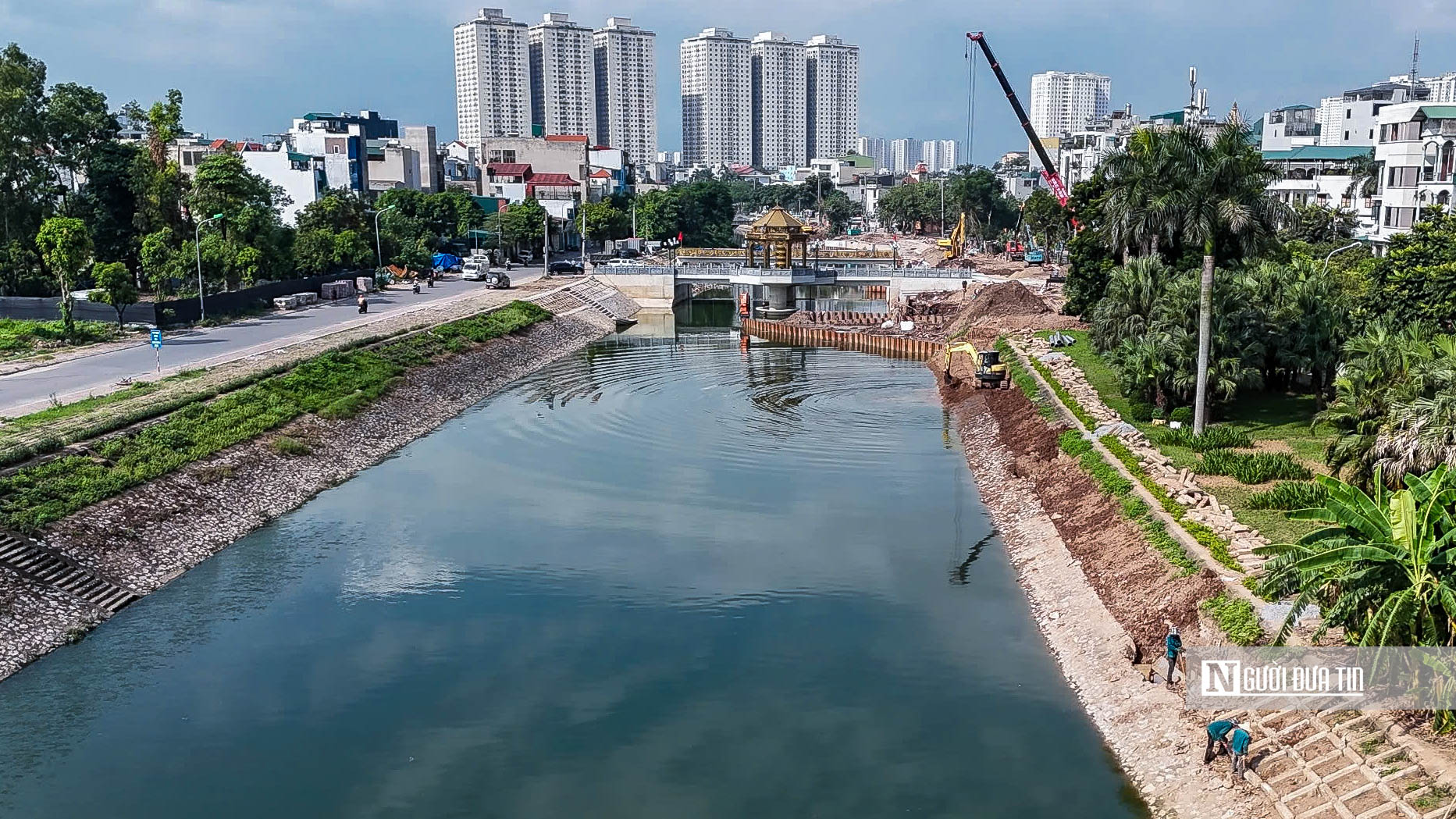 Hà Nội: Hình ảnh mới nhất của đập dâng trên sông Tô Lịch- Ảnh 12.