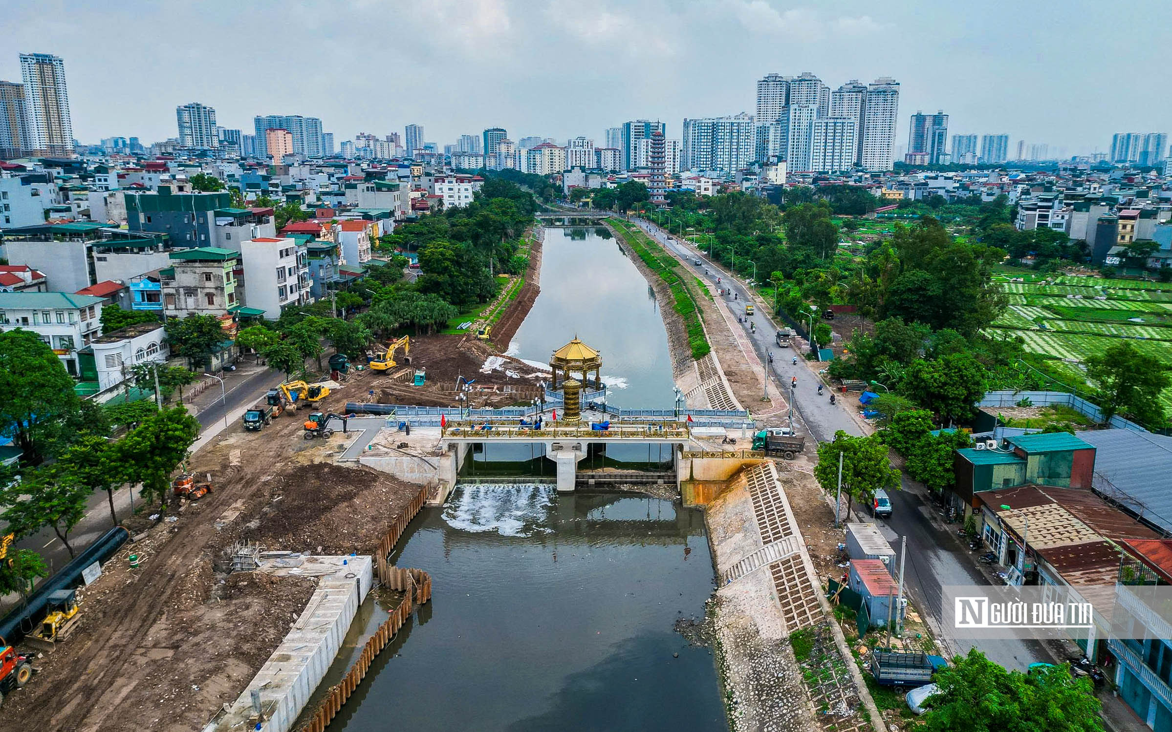 Hà Nội: Hình ảnh mới nhất của đập dâng trên sông Tô Lịch- Ảnh 13.