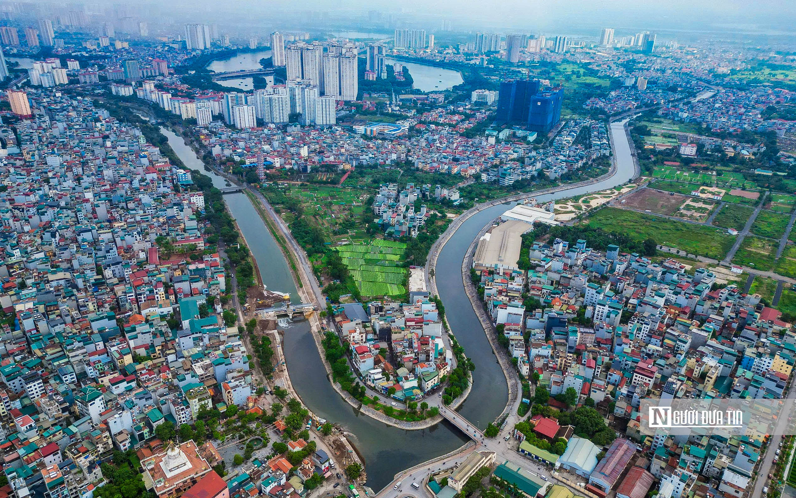 Hình ảnh sông Tô Lịch sắp được đầu tư xây dựng công viên hai bên sông - Ảnh 1.