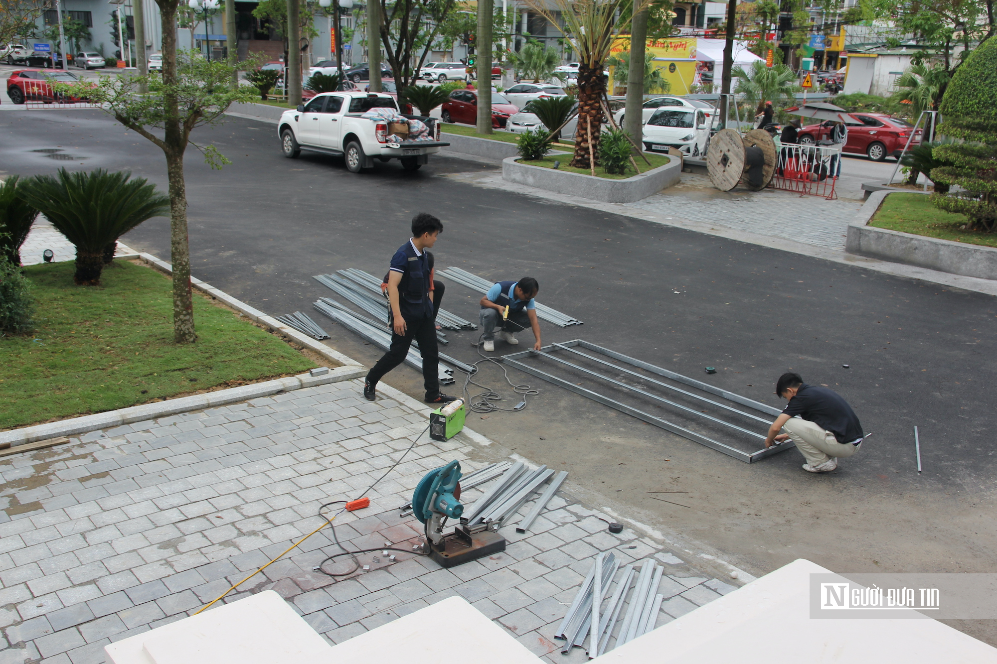 Gấp rút hoàn thành dự án cải tạo Trung tâm Văn hóa - Điện ảnh phục vụ Đại hội Đảng bộ tỉnh Hà Tĩnh- Ảnh 2.