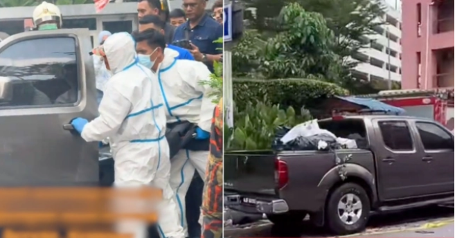 Điều tra vụ phát hiện thi thể phụ nữ trong xe bán tải - Ảnh 1.