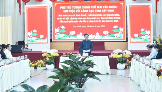 Phó Thủ tướng Mai Văn Chính: Tây Ninh cần tạo đột phá, phát huy lợi thế vùng hợp nhất - Ảnh 1.