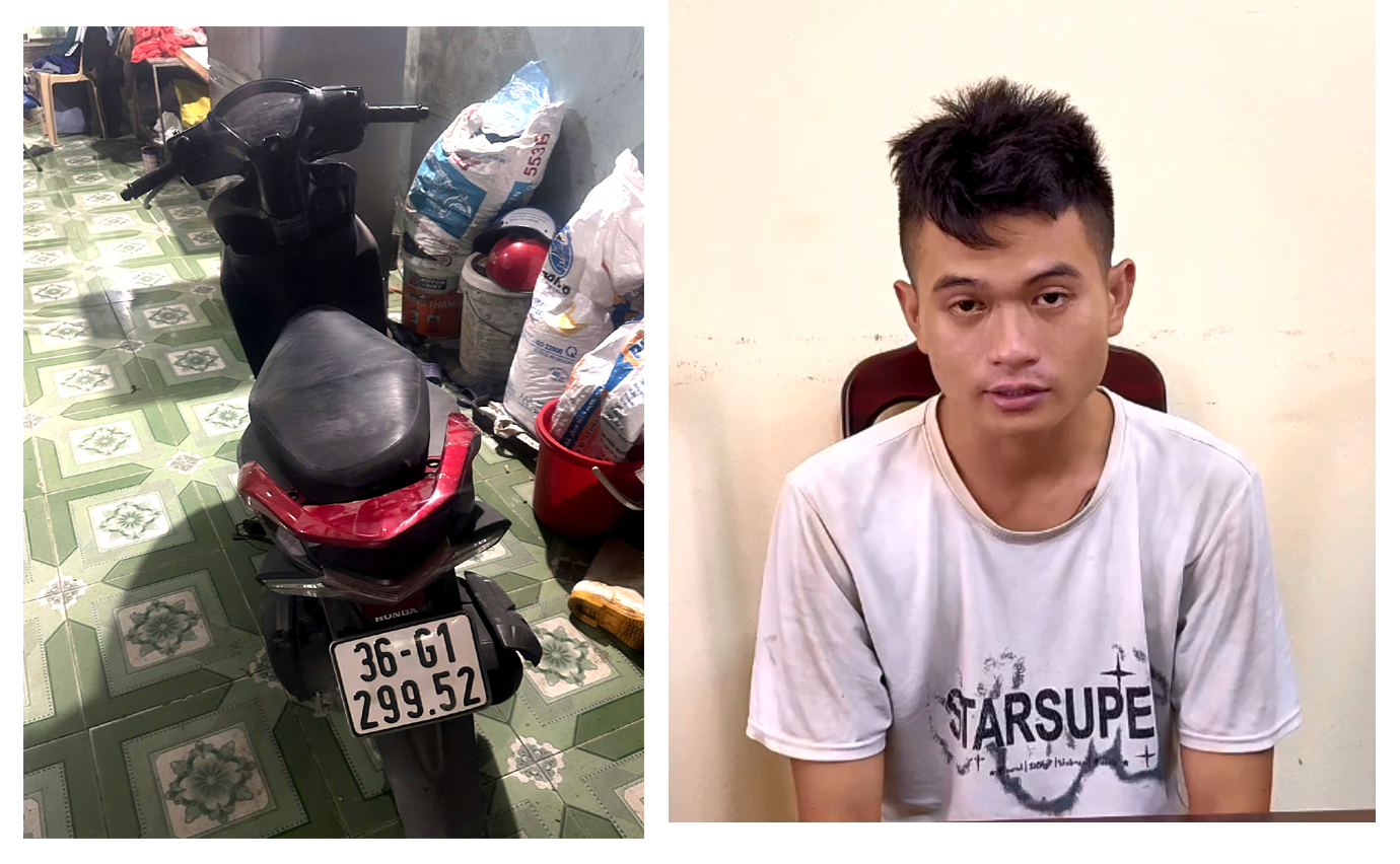 Tạm giữ nam thanh niên xin lái thử xe máy rồi chiếm đoạt - Ảnh 1.