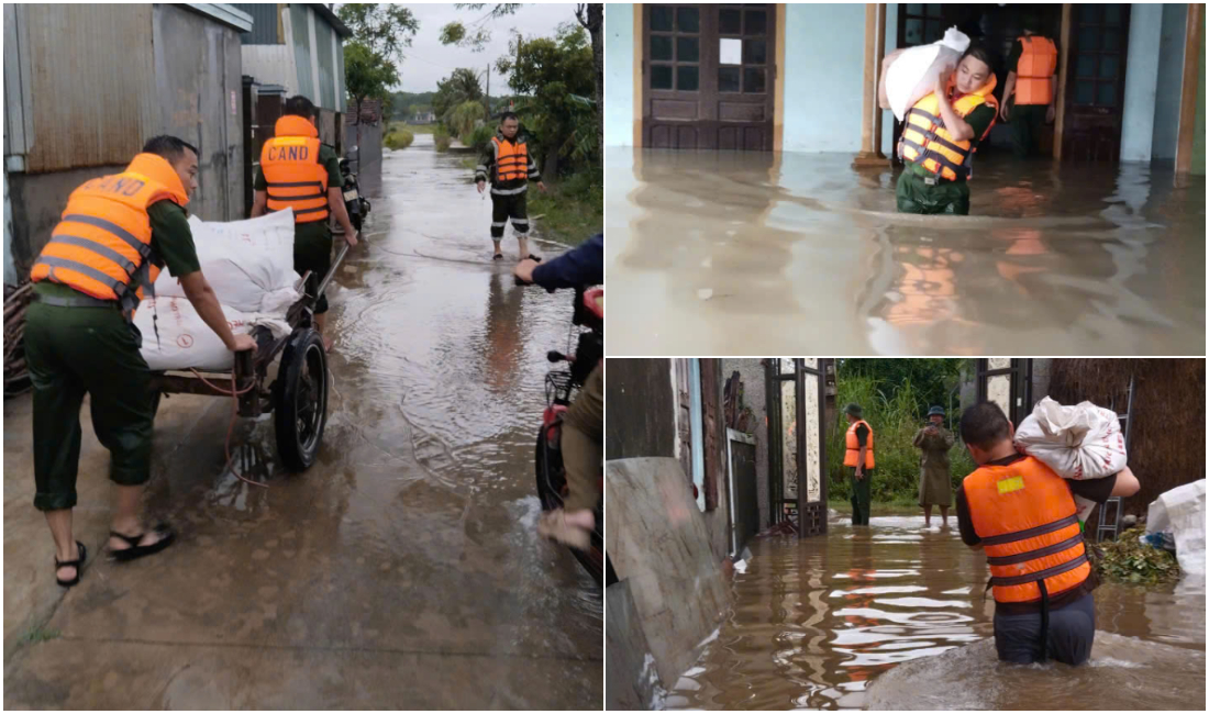 Bộ đội, công an căng mình di dời dân, chằng néo tàu thuyền chống bão Bualoi- Ảnh 9.