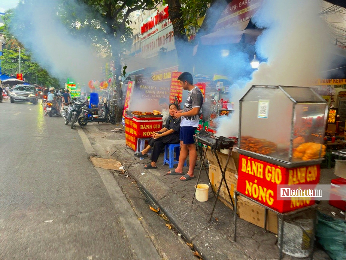Khói nướng vỉa hè bao trùm nhiều tuyến phố Tp.Hà Nội, người dân “ngộp thở” mỗi chiều tối - Ảnh 6.