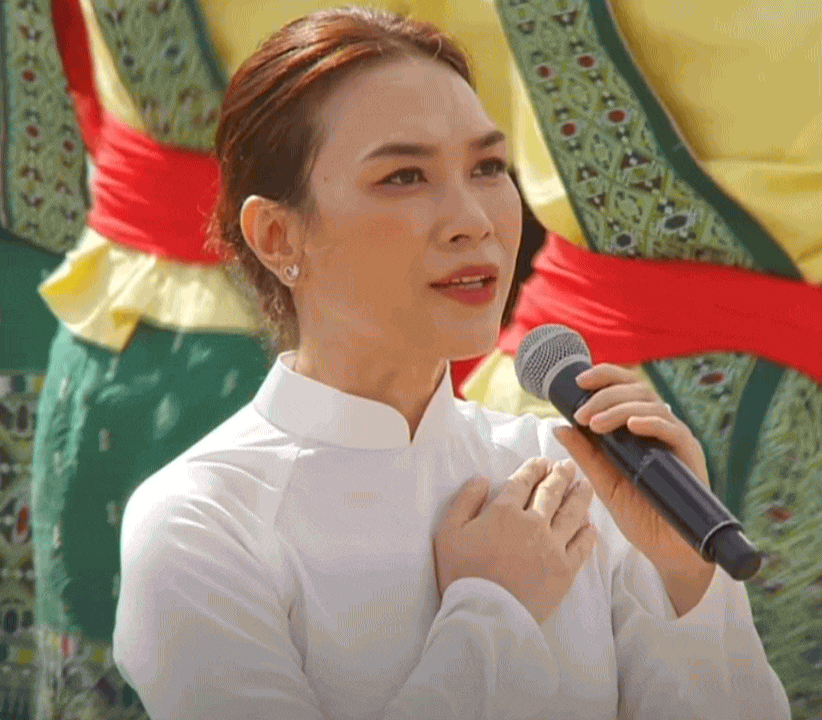 Mỹ Tâm "chạm đỉnh tinh tế" tại lễ diễu binh Quốc khánh 2/9 - Ảnh 1.