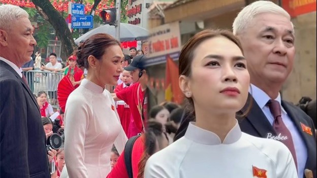 "Ông bố" gây chú ý khi luôn cận kề Mỹ Tâm ở A80 là ai? - Ảnh 1.