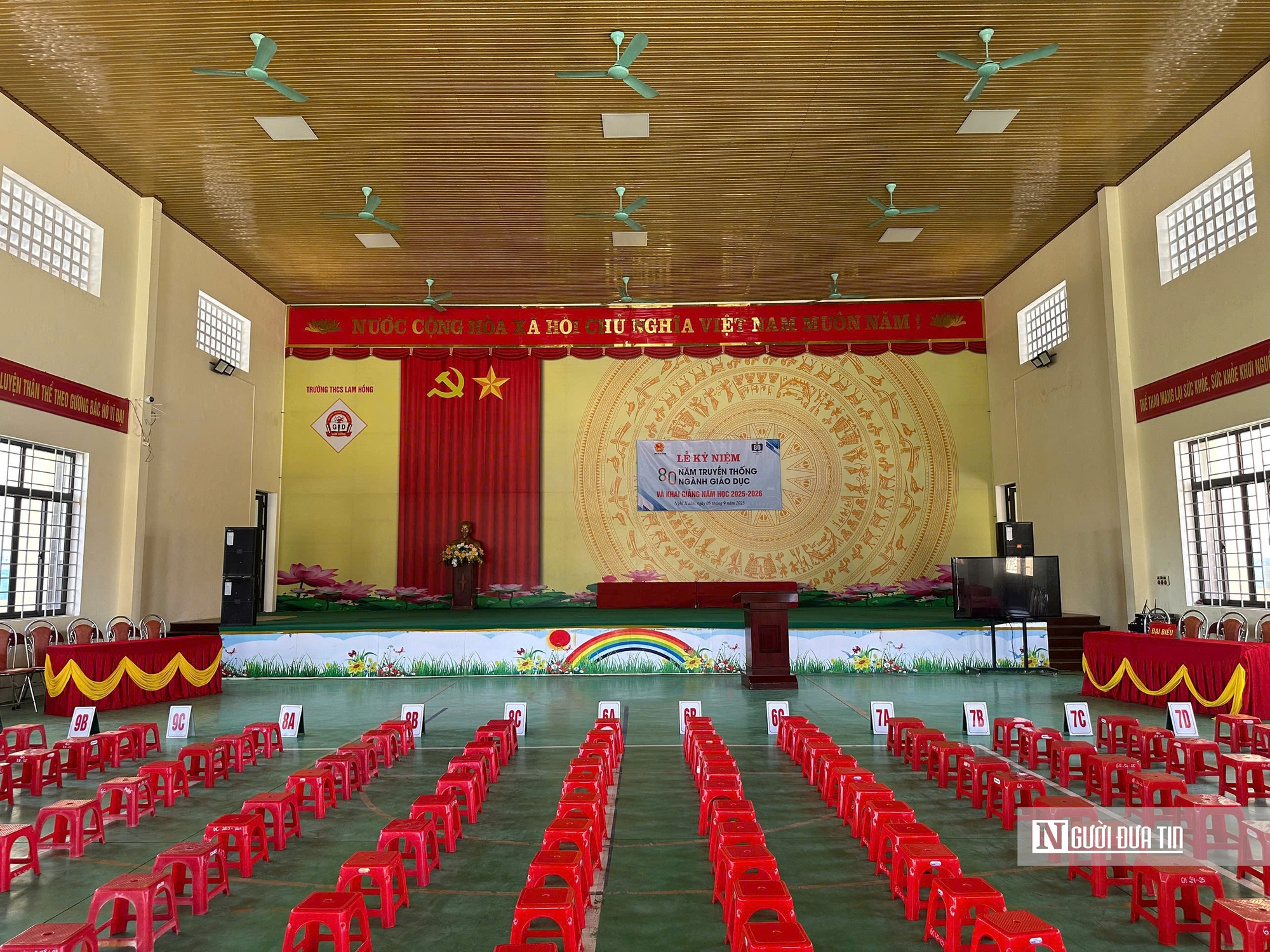Các trường học ở Hà Tĩnh sẵn sàng tổ chức lễ khai giảng sau bão - Ảnh 7.