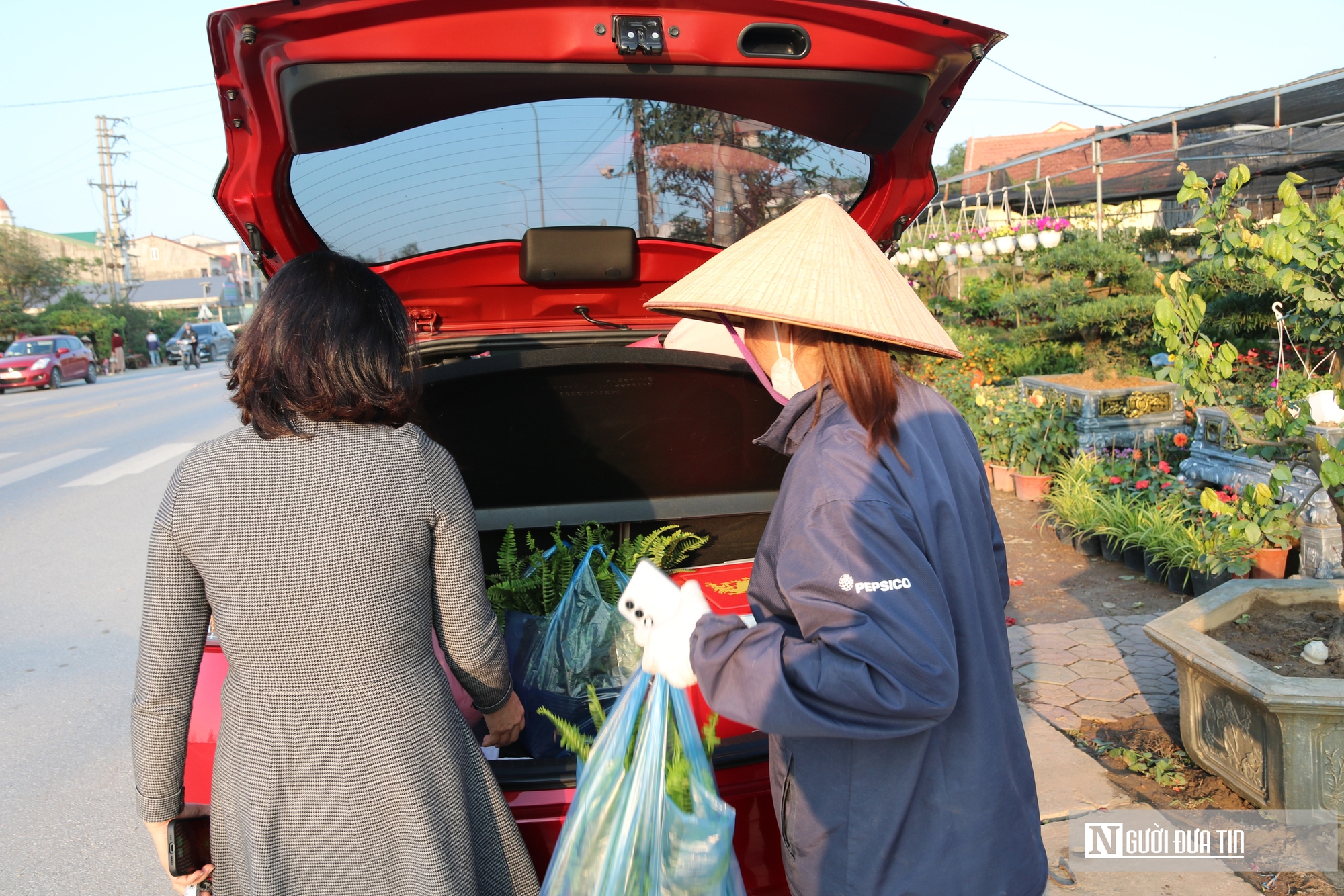 Nghệ An: Thị trường hoa c&acirc;y cảnh Tết đ&atilde; khởi động, người d&acirc;n "tranh thủ" đ&oacute;n xu&acirc;n sớm- Ảnh 9.