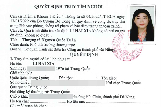 Truy nã đặc biệt nữ kế toán Nguyễn Thị Vân Anh - Ảnh 2.