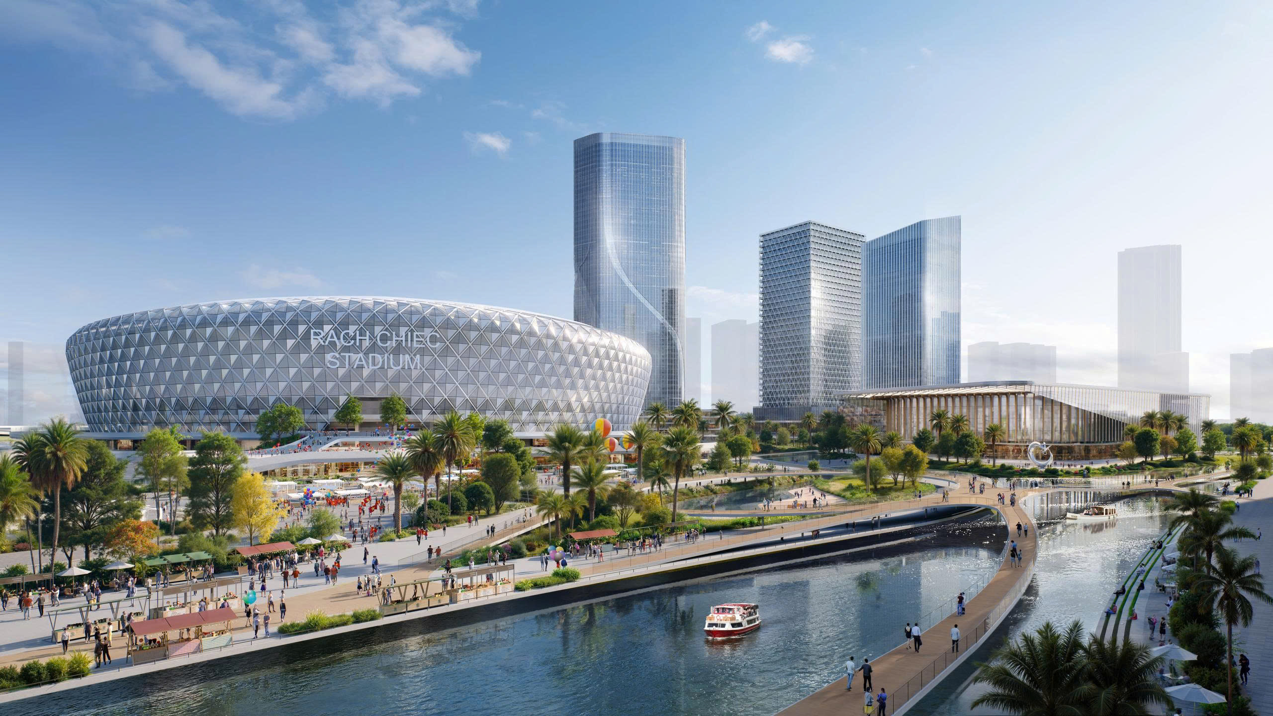 To&agrave;n cảnh Khu li&ecirc;n hợp thể dục thể thao Rạch Chiếc hơn 186ha tại Tp.HCM- Ảnh 3.