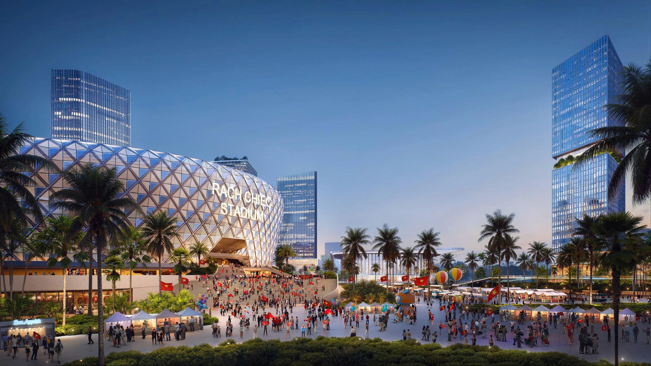 To&agrave;n cảnh Khu li&ecirc;n hợp thể dục thể thao Rạch Chiếc hơn 186ha tại Tp.HCM- Ảnh 2.